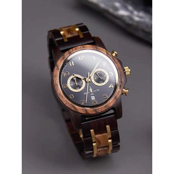 Luxury Men's Watch with Quartz Movement for Business